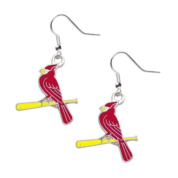 Shop St Louis Cardinals &quot;Bird On Bat&quot; Dangle Logo Earring Set Mlb Charm Gift - Free Shipping On ...