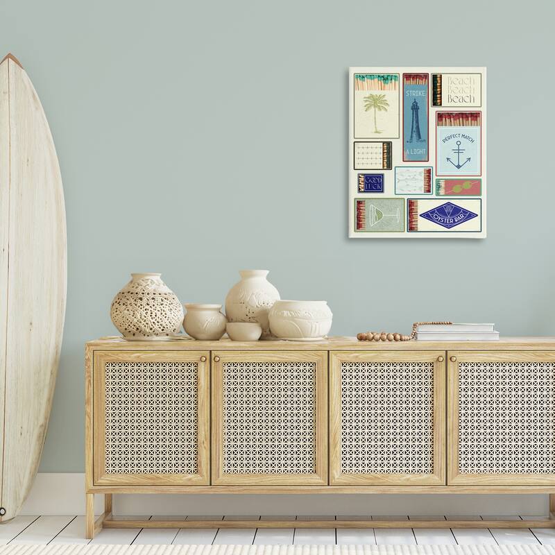 Stupell Nautical Theme Matchboxes Canvas Wall Art Design By Lil' Rue