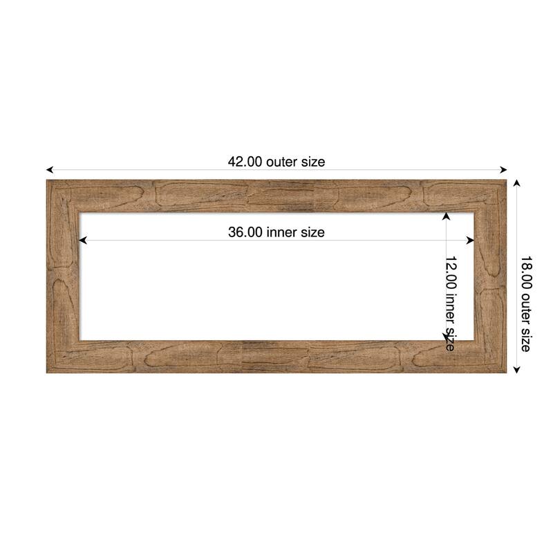 Amanti Art Owl Brown Framed Dry Erase Magnetic Board - 42 x 18 in