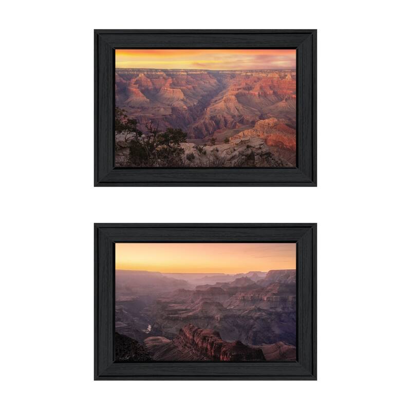 Trendy Decor 4U "Colors of the Grand Canyon" Printed Framed Wall Art by Martin Podt - Charcoal - 21 x 15