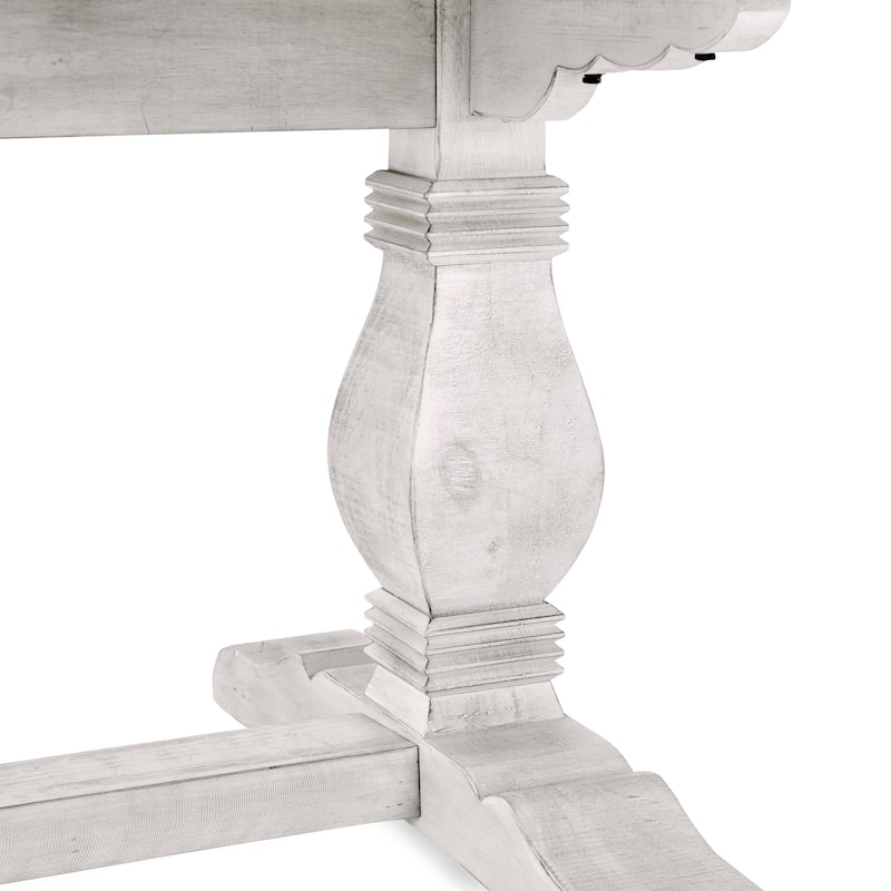 Classic Home Caleb 94" Solid Wood Farmhouse Dining Table