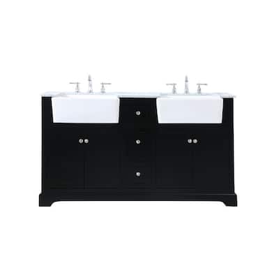 Elegant Lighting VF60260D Franklin 60" Free Standing Double Basin