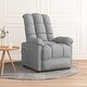 preview thumbnail 1 of 6, vidaXL Massage Chair Light Gray Fabric - 29.1" x 39" x 40.2"