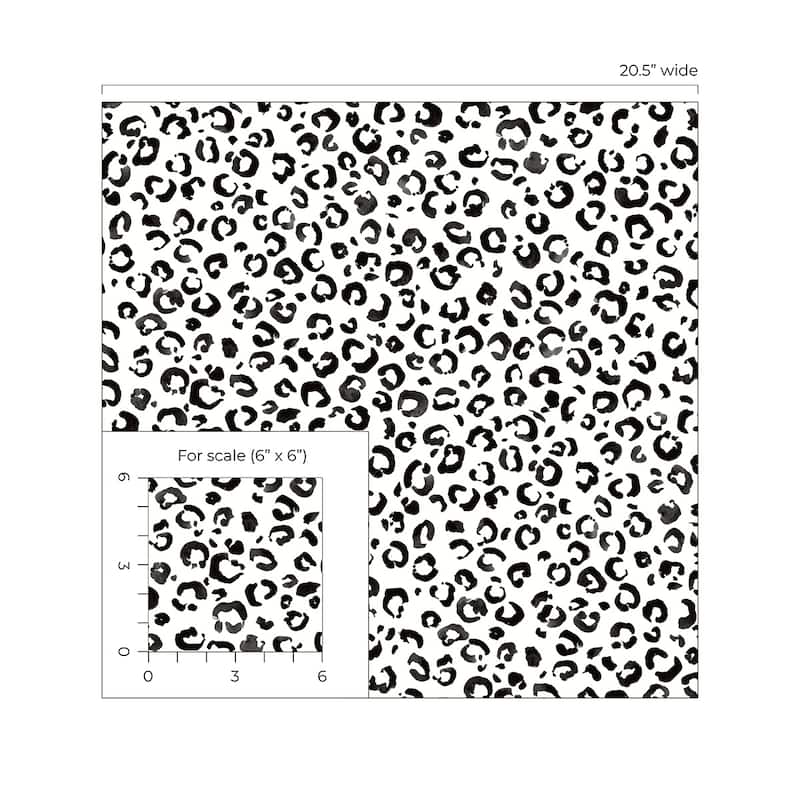 Daisy Bennett Designs Classic Leopard Peel and Stick Wallpaper