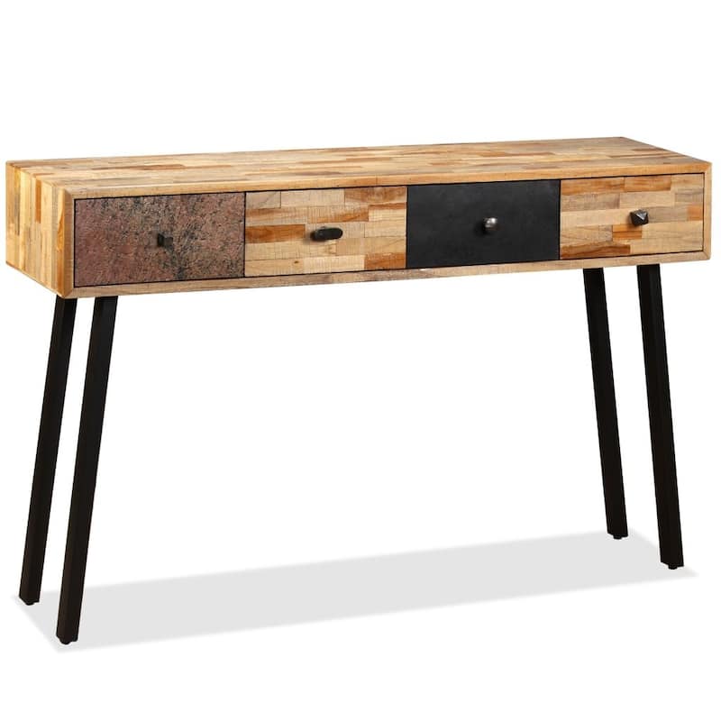 vidaXL Console Table Solid Reclaimed Teak 47.2"x11.8"x29.9"