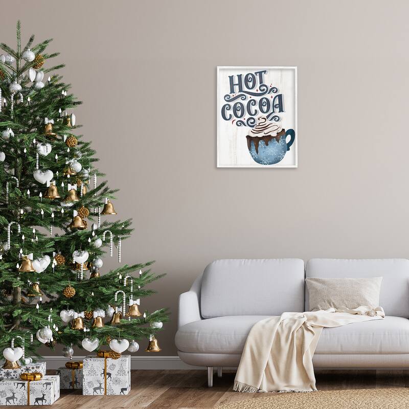 Stupell Warm Rustic Hot Cocoa Framed Giclee Art Design By Kim Allen