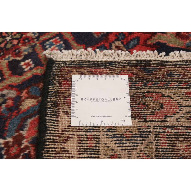 ECARPETGALLERY Hand-knotted Andelz Navy Wool Rug - 3'5 x 12'8