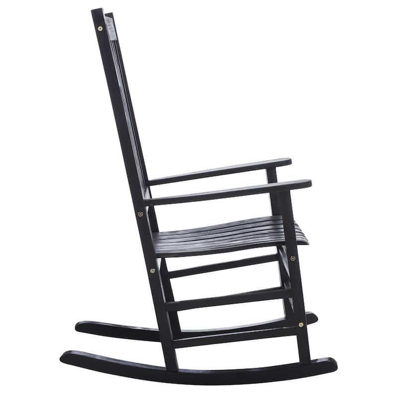 SAFAVIEH Outdoor Marilijn Acacia Wood Rocking Chair - 26W x 45D x 34H