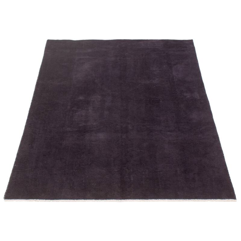 ECARPETGALLERY Hand-knotted Color Transition Black Wool Rug - 4'10 x 7'1