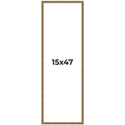 15x47 Frame Gold Picture Frame - Complete Modern Photo Frame Includes