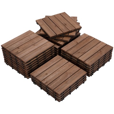 Yaheetech 27pcs 12"x12" Tiles for Patio Garden for Indoor & Outdoor