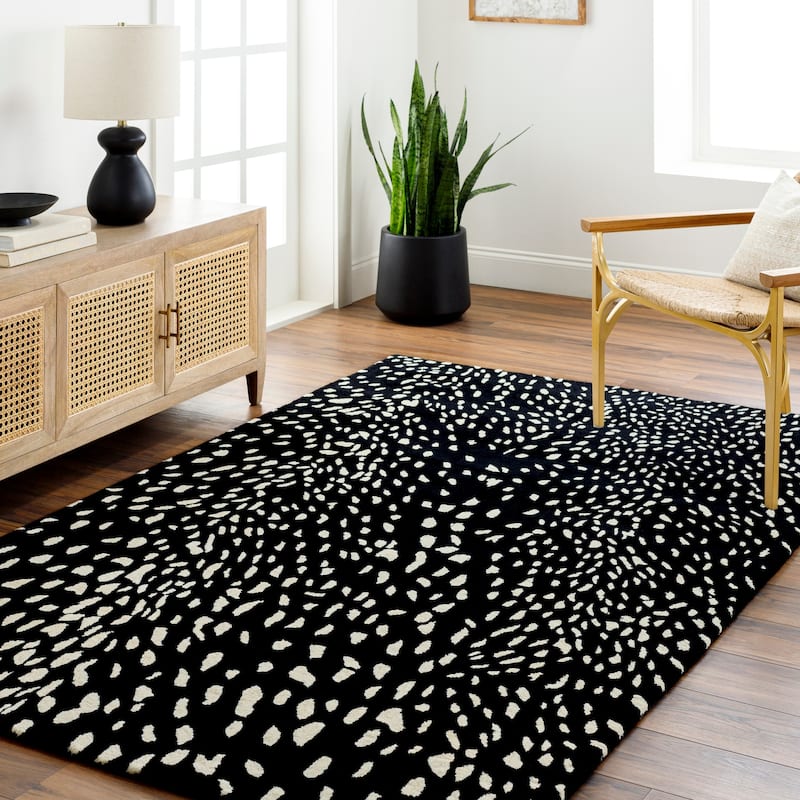 Livabliss Athena Bohemian & Eclectic Area Rug - 9' x 12' - Medium Grey/Charcoal - Rectangle