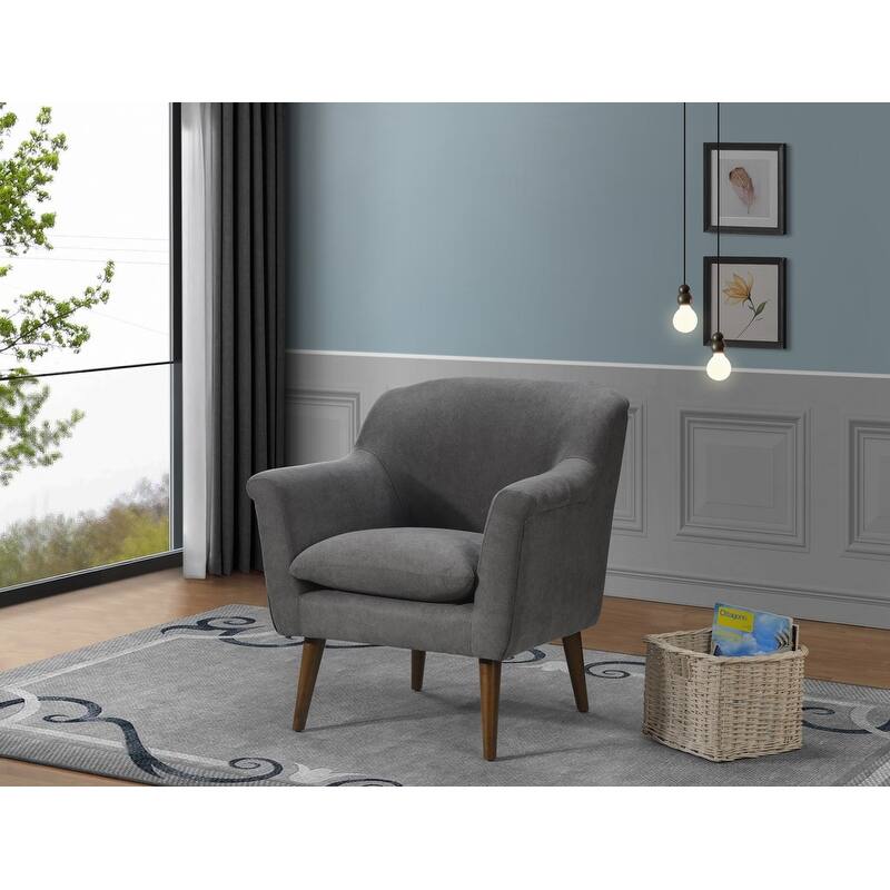 Shelby Woven Fabric Oversized Armchair