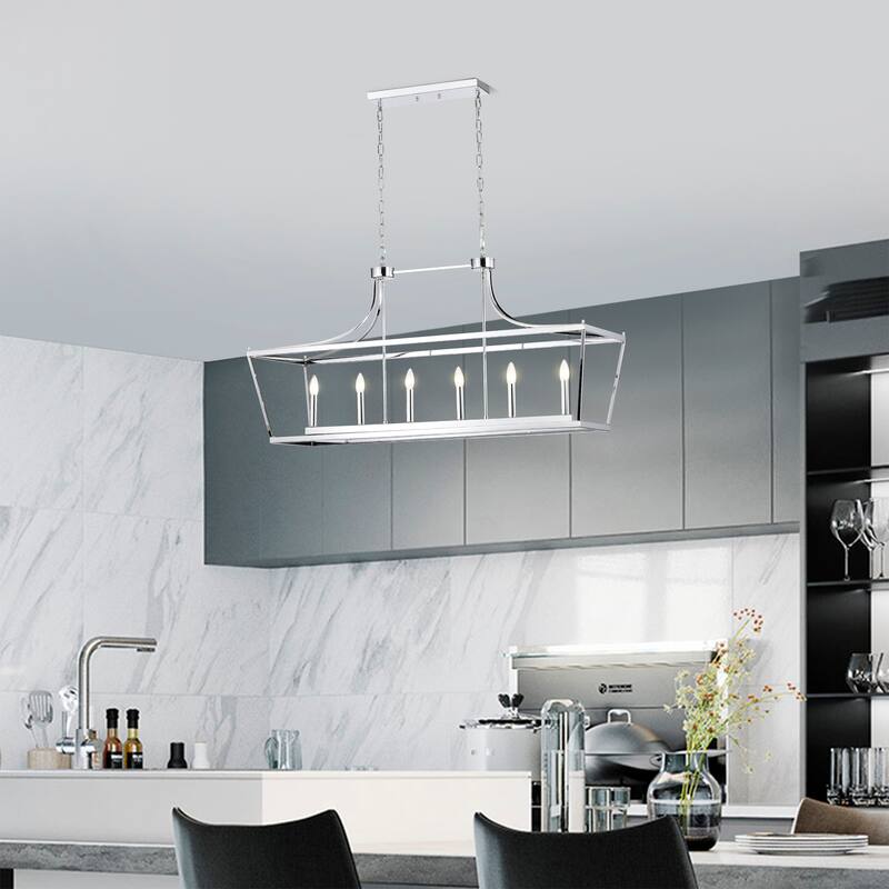 17" Monium Caged Linear 6-Light Candelabra