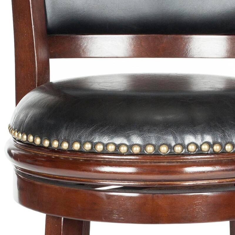 SAFAVIEH Klasine Cappuccino/ Black 29-inch Bar Stool - 19" x 18" x 44" - 22Wx21Dx43H