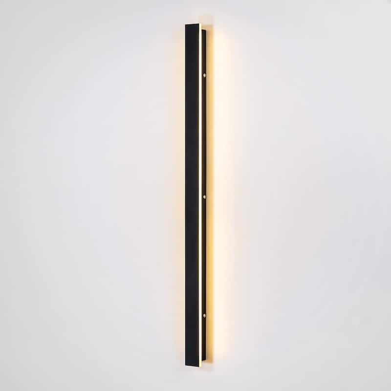 Modern Linear Strip Acrylic Integrated LED 3000K Warm Light IP65 Waterproof Outdoor Wall Lights