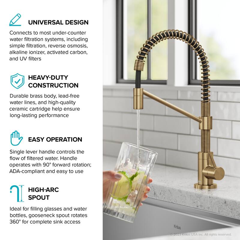 Kraus Bolden 1-Handle Drinking Water Dispenser Beverage Kitchen Faucet