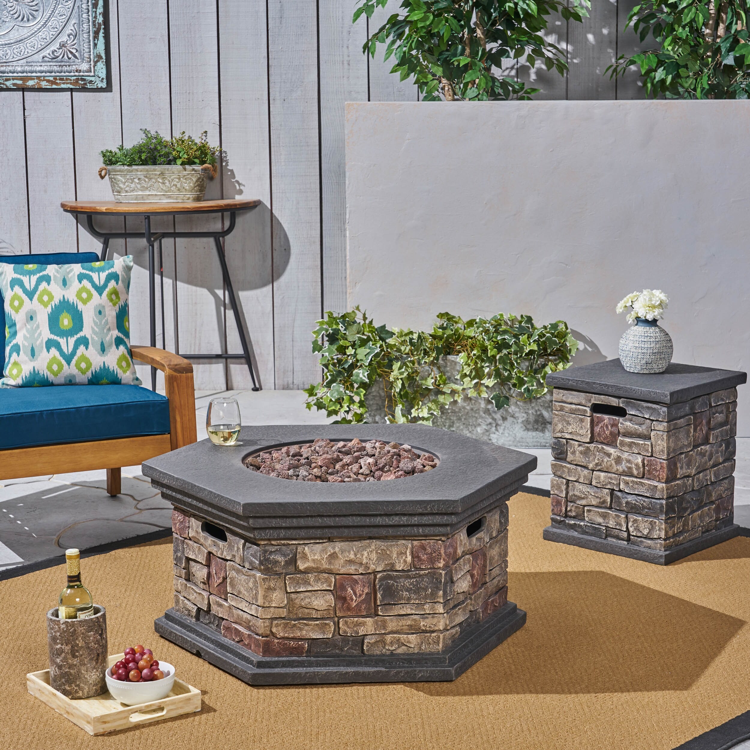 Shop Chesney Outdoor 32 Octagonal 40 000 Btu Light Weight