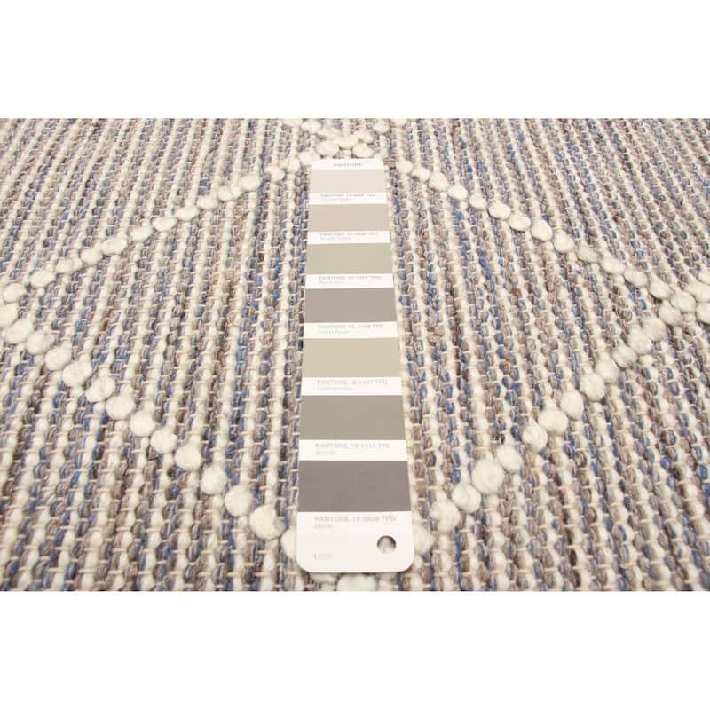 ECARPETGALLERY Braid weave Sienna Taupe Wool Rug - 5'1 x 7'5