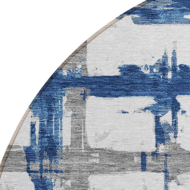 HomeRoots Striped Transitional Rectangle Outdoor Rug