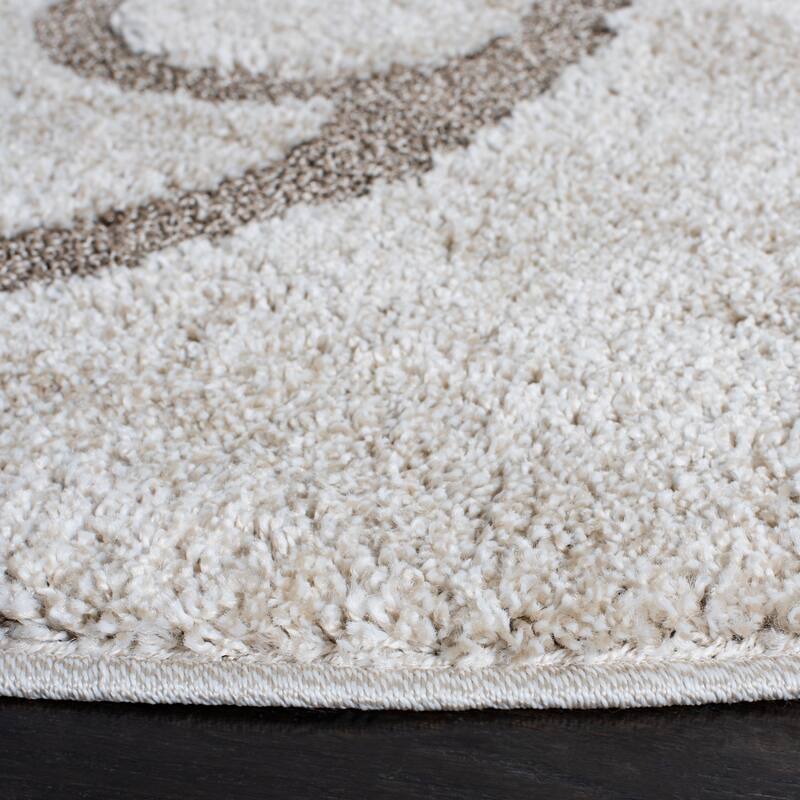 SAFAVIEH Florida Shag Shahin Scroll 1.2-inch Thick Textured Rug