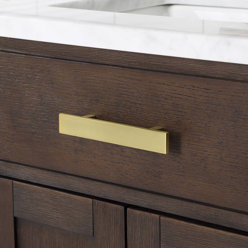 Chestnut 24" Single Bathroom Vanity Vanity with Mirror(s) and Faucet(s)