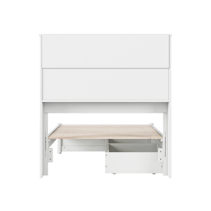 Hadley Platform Bed with Panel Footboard and Storage Drawers