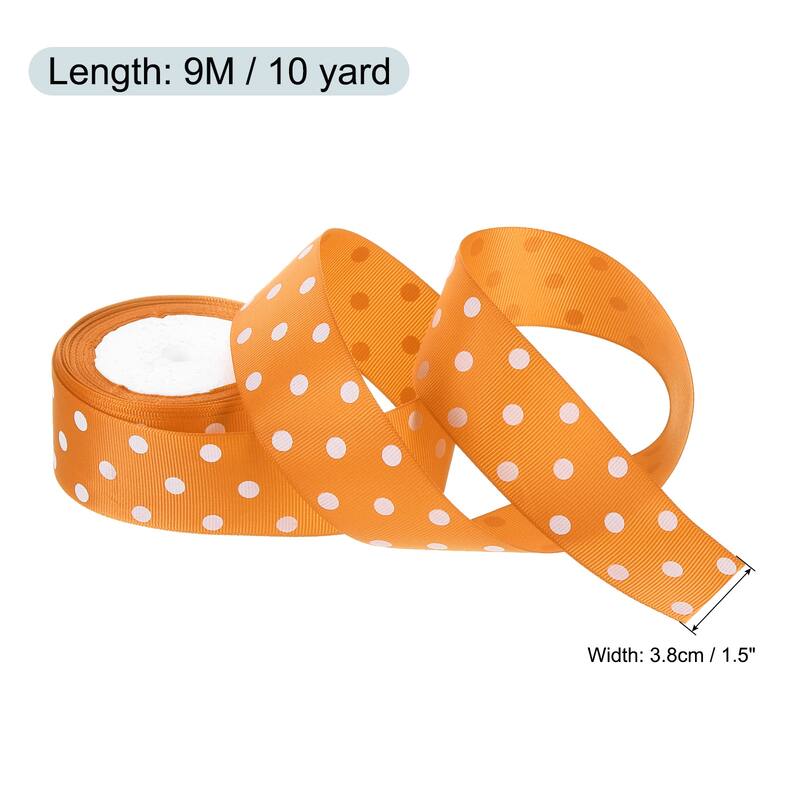 Grosgrain Ribbons with Dots Ribbon Bow Decoration