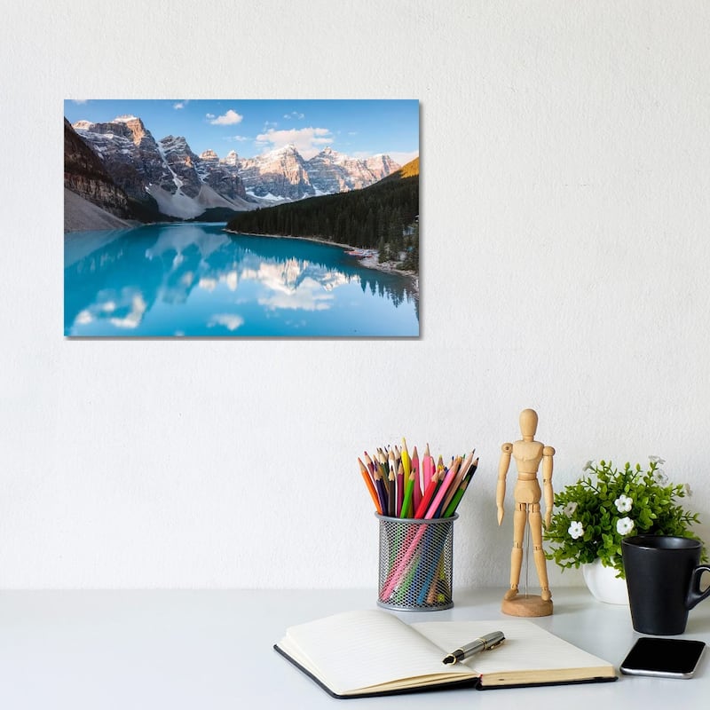 iCanvas "Moraine Lake Sunrise, Banff National Park" by Matteo Colombo Canvas Print - 8x12x0.75