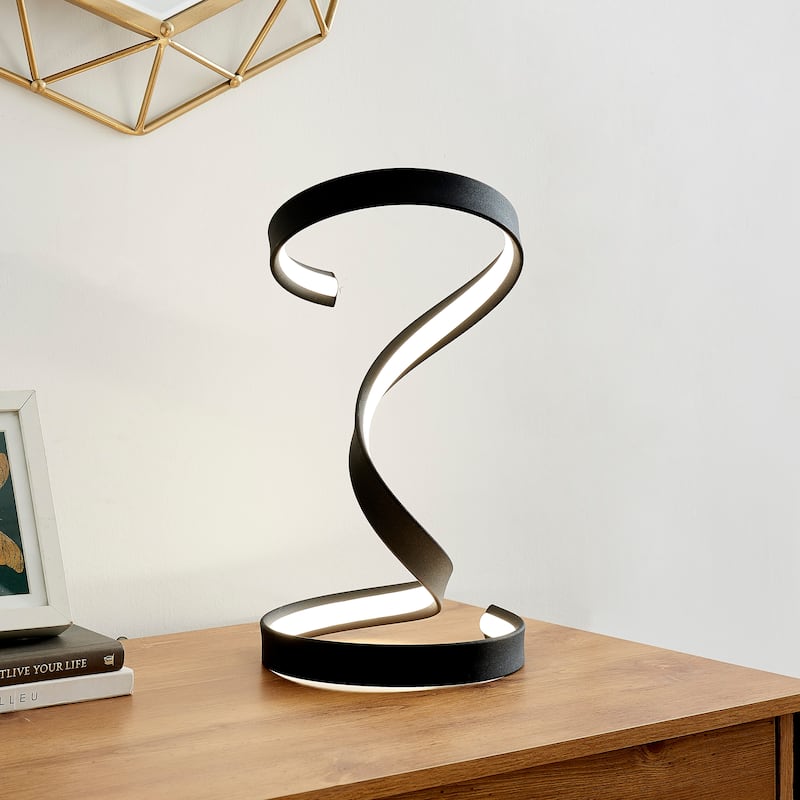 Hamburg Integrated LED Dimmable Table Lamp - Black