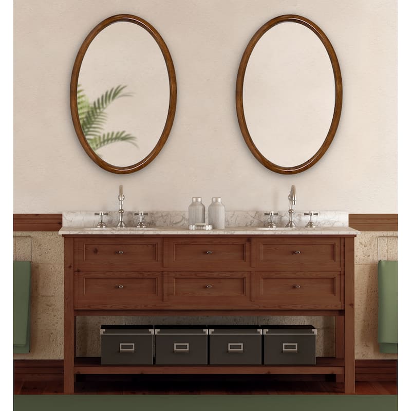 Kate and Laurel Pao Round Framed Wall Mirror