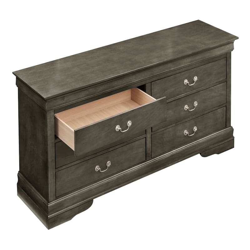 Louis Phillipe 6-drawer Bedroom Dresser
