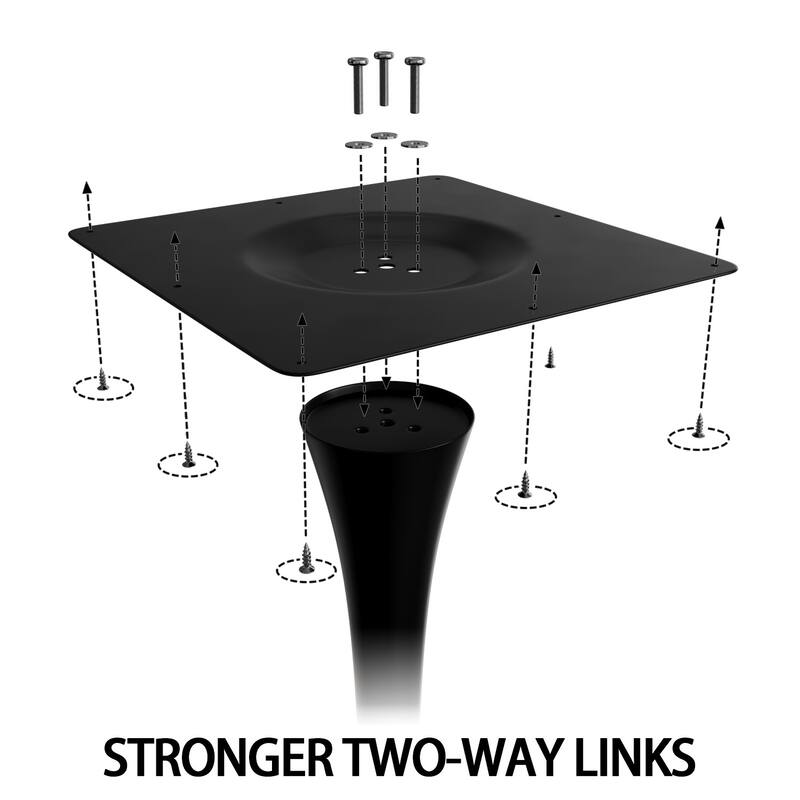 31.5" Round Dining Table, Tulip Table Kitchen Dining Table 2-4 People with MDF Table Top & Pedestal Base