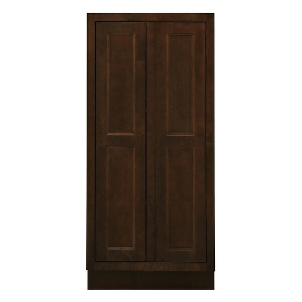 Sunny Wood HBP2454B-A Healdsburg 24" Wide x 54" High Double Door Pantry Cabinet - Rich Walnut Finish