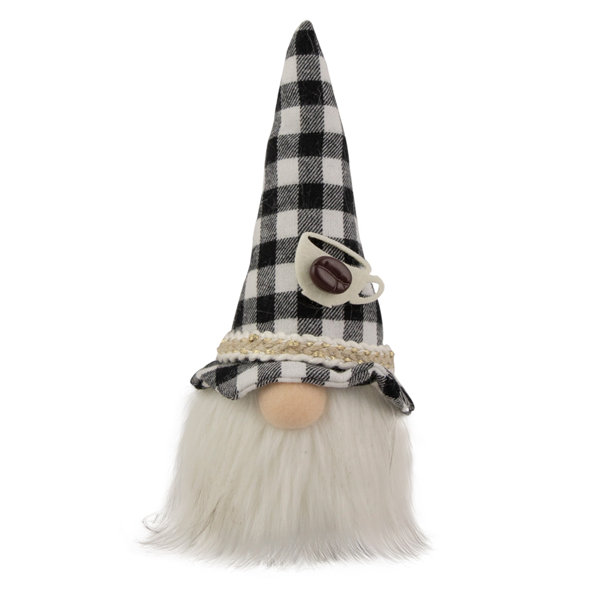 White Buffalo Plaid Coffee Gnome 