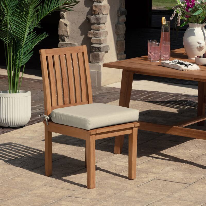 ARDEN Foam Outdoor Round Back Seat Cushion, 20 x 19