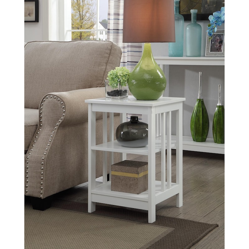 Porch & Den Miro End Table - White