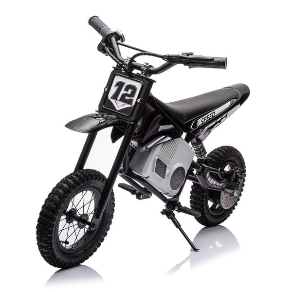 slide 2 of 72, Thrilling Christmas Gift 36V Electric Dirt Bike for Teens with 350W Brushless Motor and LED Display Black