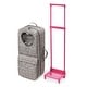 preview thumbnail 14 of 14, Badger Basket Travel and Tour Trolley Carrier with Bed for 18-inch Dolls - Gray/Stars