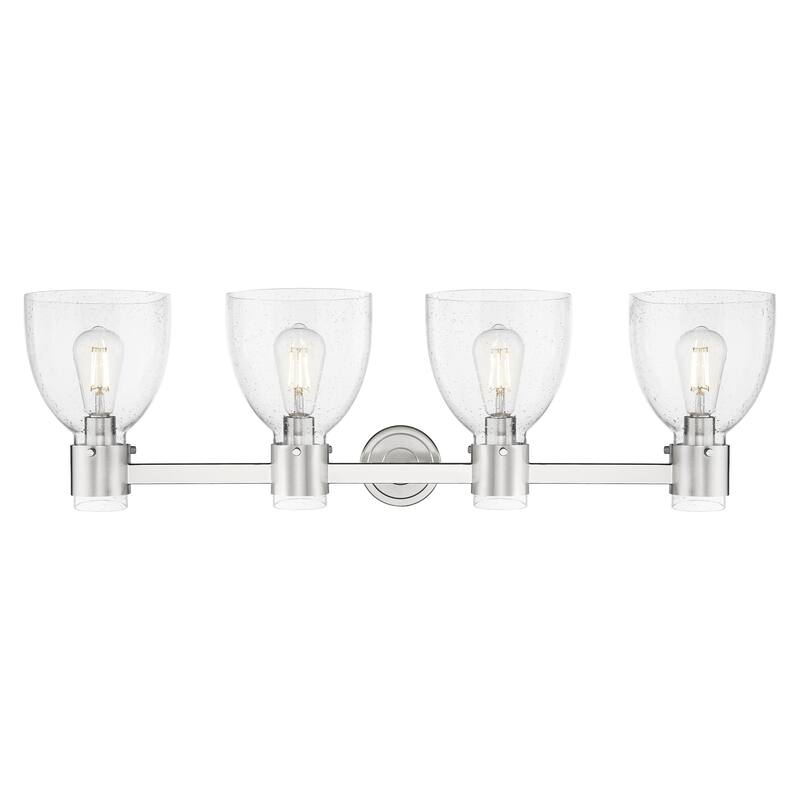 Innovations Lighting Downtown Urban - Lawton Bell - 4 Light 34" Wall-Mounted Bath Vanity Light