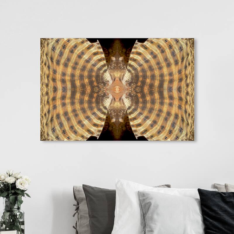 Wynwood Studio Nautical and Coastal David Fleetham - Dwarf Lionfish Orange and Pastel Orange Glam Wall Art Canvas Print - 36 x 54