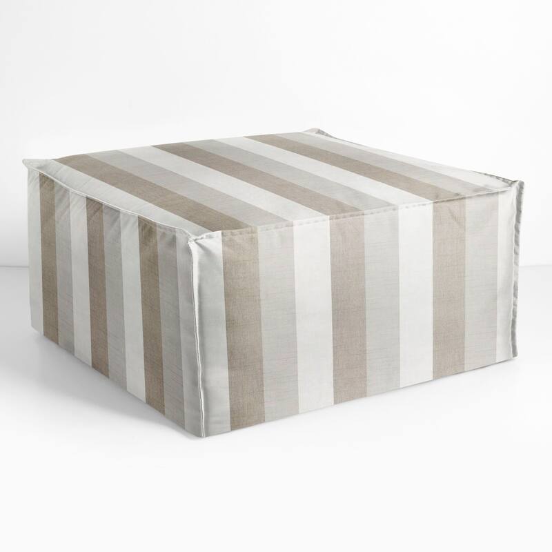 Sorra Home Sunbrella Outdoor Top Stitch Bean Pouf