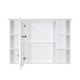 preview thumbnail 42 of 95, Modern Surface Mount Solid Wood Framed Medicine Cabinet With Mirror and Shelves