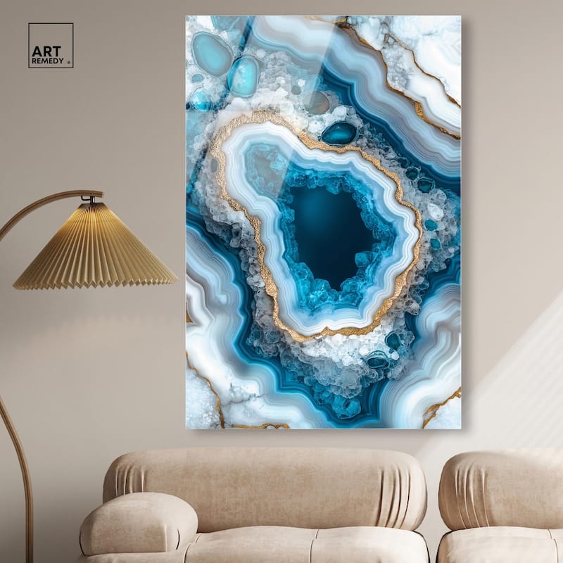 Gilded Geode Eye I Acrylic by Art Remedy, Ready to Hang