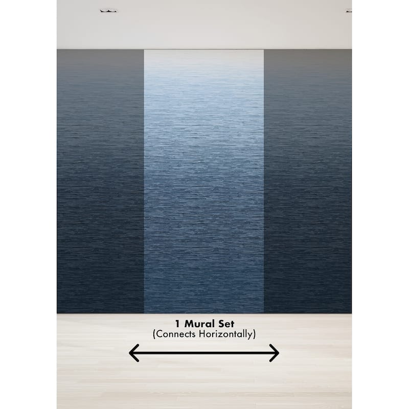 REMIX Walls by Katie Hunt Into the Deep Dark Blue Ombre Wall Mural