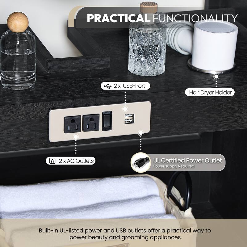 Busan Bath Vanity with White Quartz Stone Top without Mirror