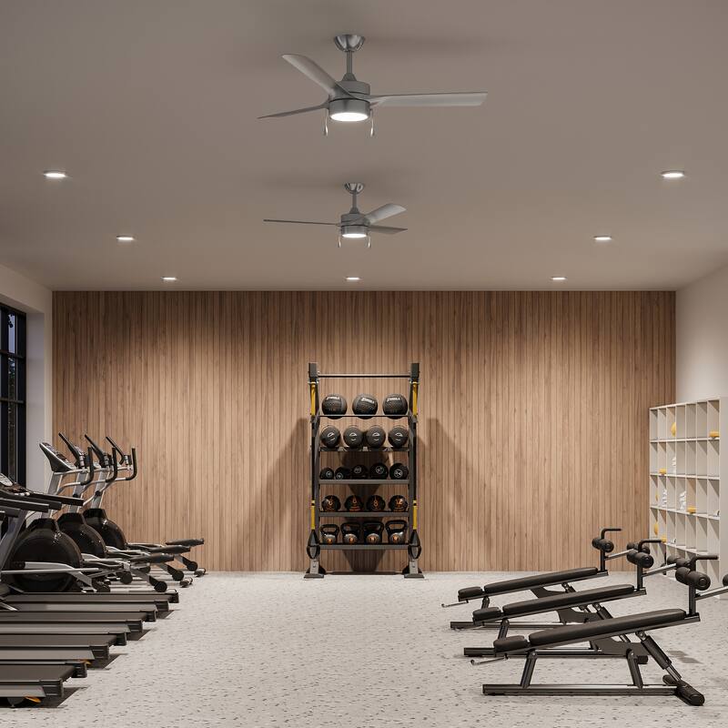 Axion 3-Blade Modern LED Ceiling Fan with Matte Blades