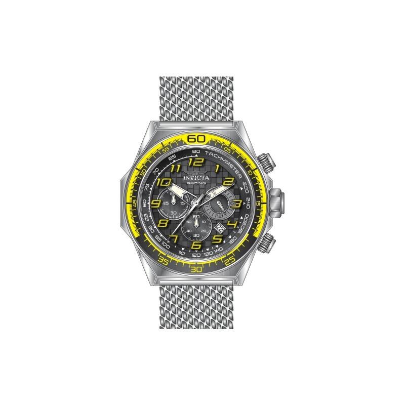 Invicta Men's 47899 Invicta Racing Quartz Chronograph Black Dial Watch