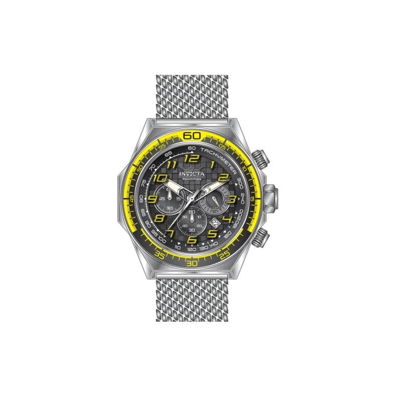 Invicta Men's 47899 Invicta Racing Quartz Chronograph Black Dial Watch