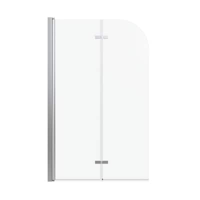 Topcraft 34“ W * 58” H Tempered Glass Frameless Shower Door - N/A